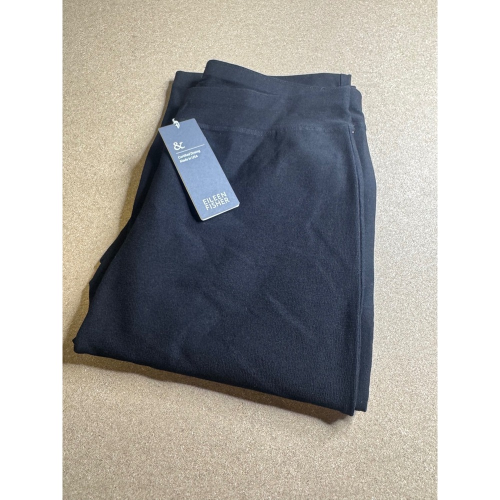 Eileen Fisher Black Slim Boot Cut Pant XS F5TK-P0732M New With Tags